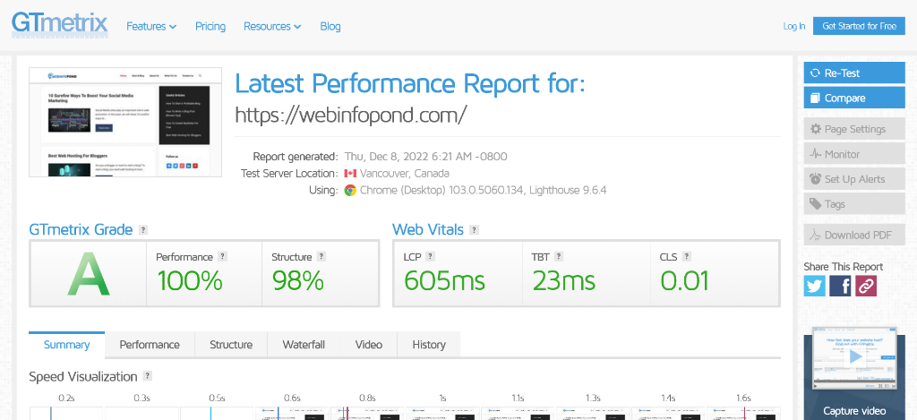 Generatepress premium speed