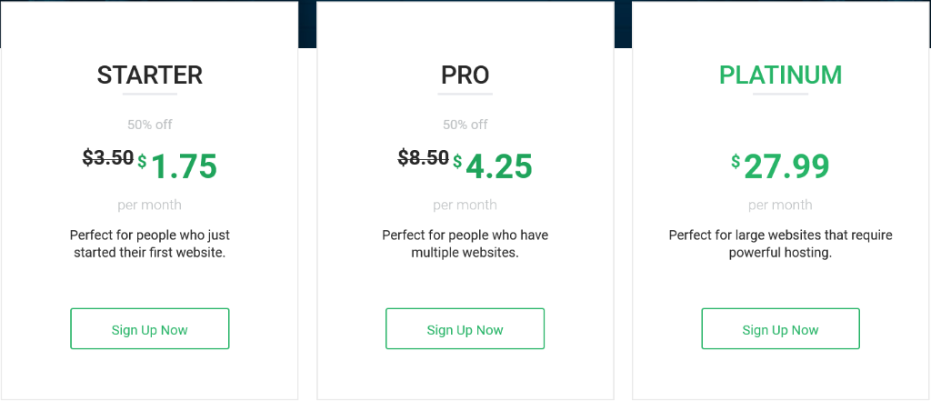 Stablehost pricing